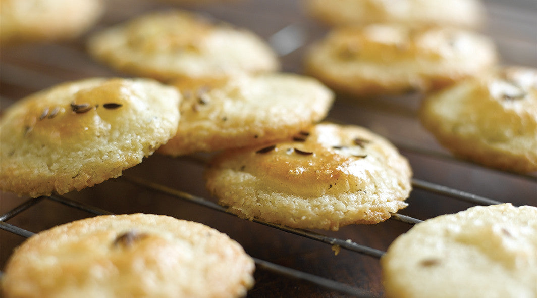 Cheddar Cheese and Caraway Sables