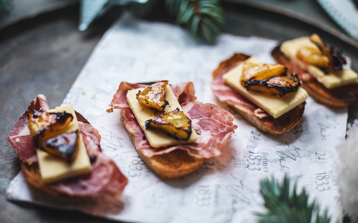 Cheese and Pineapple canapés