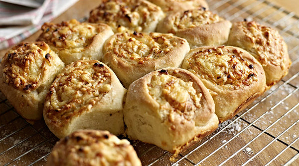 Cheese & Onion Bread Swirls