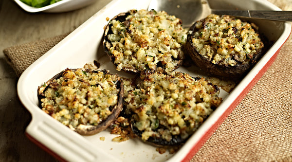 Roast Stuffed Portobello Mushrooms